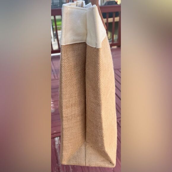 Canvas bag, heart flower print, love logo, multifunctional, great shape, 15x13x6 - Picture 7 of 7